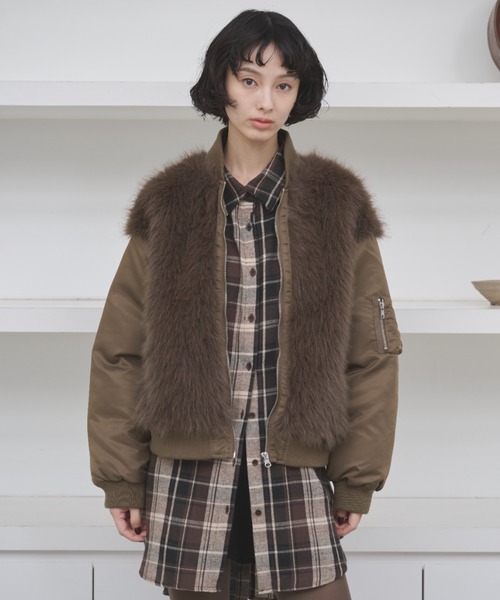 ファーコンビネーション中綿MA-1