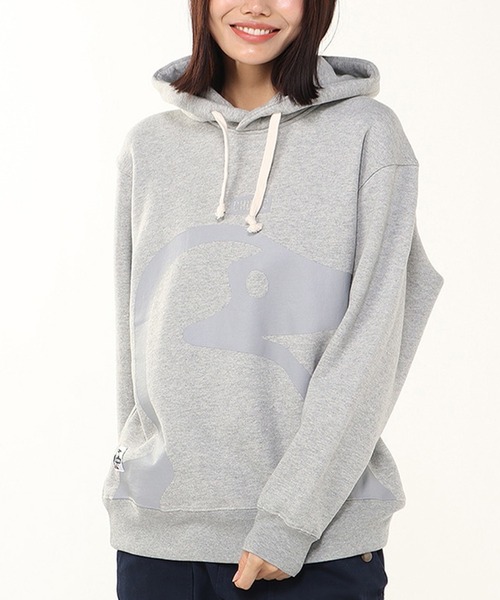 CHUMS（チャムス）の「CHUMS/チャムス パーカー/プルオーバー フロントプリント CH00-1526（パーカー・メンズ・ブラック/ヘザーグレー/マルチ・M/L/XL/2XL）」の2枚目の写真