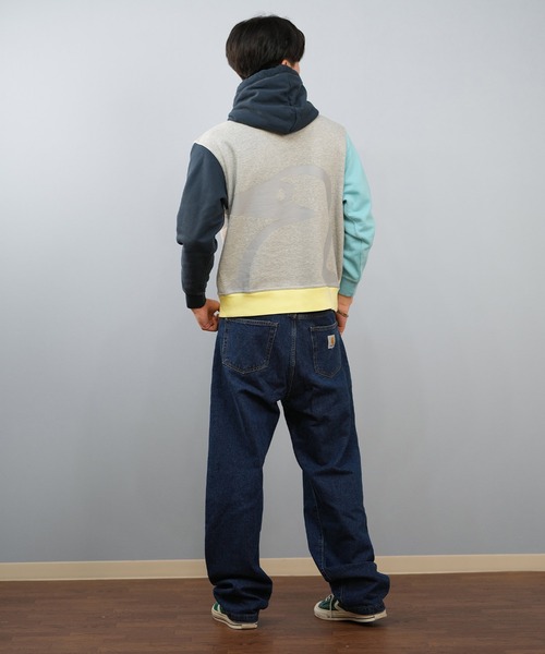 CHUMS（チャムス）の「CHUMS/チャムス パーカー/プルオーバー フロントプリント CH00-1526（パーカー・メンズ・ブラック/ヘザーグレー/マルチ・M/L/XL/2XL）」の9枚目の写真