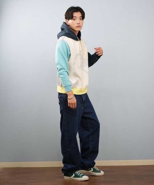 CHUMS（チャムス）の「CHUMS/チャムス パーカー/プルオーバー フロントプリント CH00-1526（パーカー・メンズ・ブラック/ヘザーグレー/マルチ・M/L/XL/2XL）」の7枚目の写真