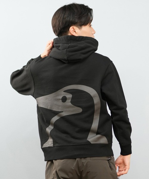 CHUMS（チャムス）の「CHUMS/チャムス パーカー/プルオーバー フロントプリント CH00-1526（パーカー・メンズ・ブラック/ヘザーグレー/マルチ・M/L/XL/2XL）」の16枚目の写真