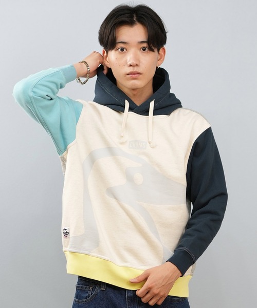 CHUMS（チャムス）の「CHUMS/チャムス パーカー/プルオーバー フロントプリント CH00-1526（パーカー・メンズ・ブラック/ヘザーグレー/マルチ・M/L/XL/2XL）」の15枚目の写真