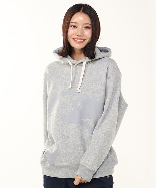 CHUMS（チャムス）の「CHUMS/チャムス パーカー/プルオーバー フロントプリント CH00-1526（パーカー・メンズ・ブラック/ヘザーグレー/マルチ・M/L/XL/2XL）」の8枚目の写真