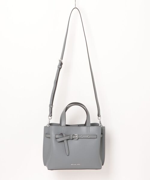 MICHAEL KORS(マイケルコース)の「EMILIA ペブルレザー サッチェル スモール(ハンドバッグ・レディース・グレー系・FREE)」の5枚目の写真
