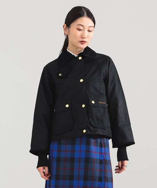 Barbour / BEADNELL クロップド ワックス ジャケット ブルゾン