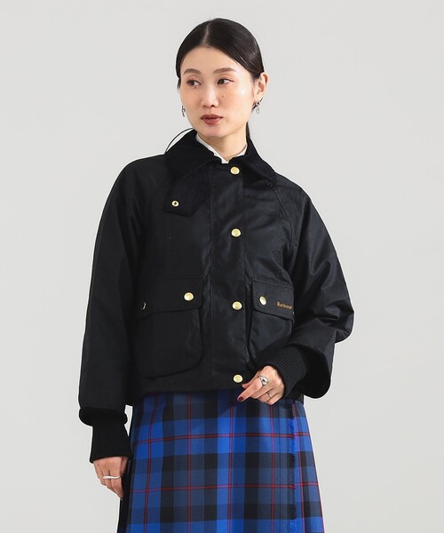 Barbour / BEADNELL クロップド ワックス ジャケット ブルゾン