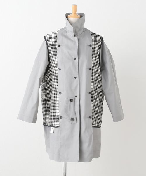 新品タグ付き✨　マッキントッシュ　ステンカラー　コート　2way グレー　現行品 セール】MACKINTOSH/マッキントッシュ HUMBIE コート L252AP1186DMID