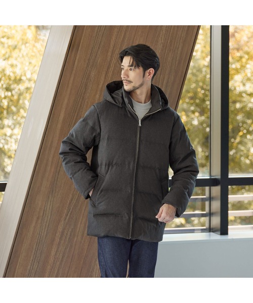 ［極美品］UNITED ARROWS ユナイテッドアローズ　ダウンジャケット WEB限定 WARDROBE SMART】LANATEC 2WAY ダウンジャケット（ダウン