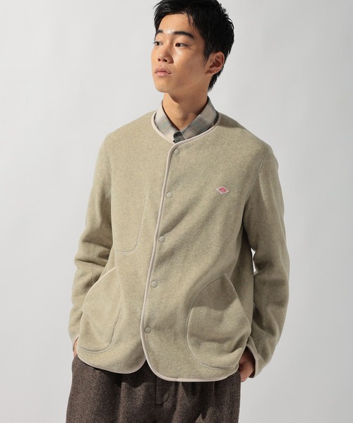 DANTON(ダントン)】FLEECE COLLARLESS JACKET（その他アウター