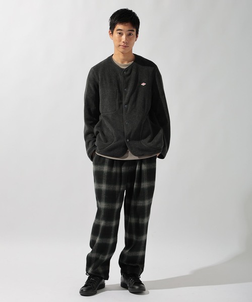 DANTON(ダントン)】FLEECE COLLARLESS JACKET（その他アウター