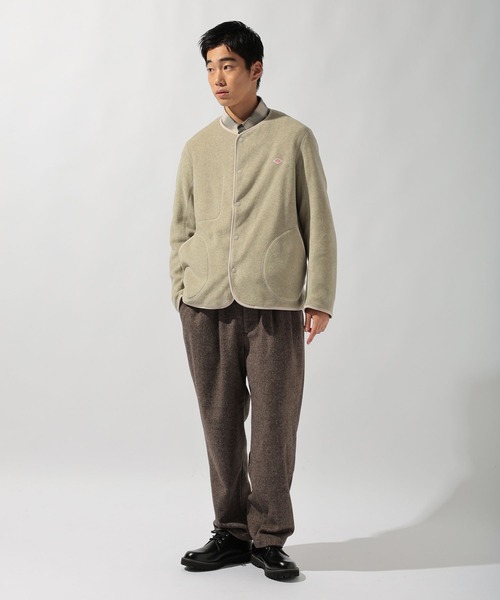 DANTON(ダントン)】FLEECE COLLARLESS JACKET（その他アウター