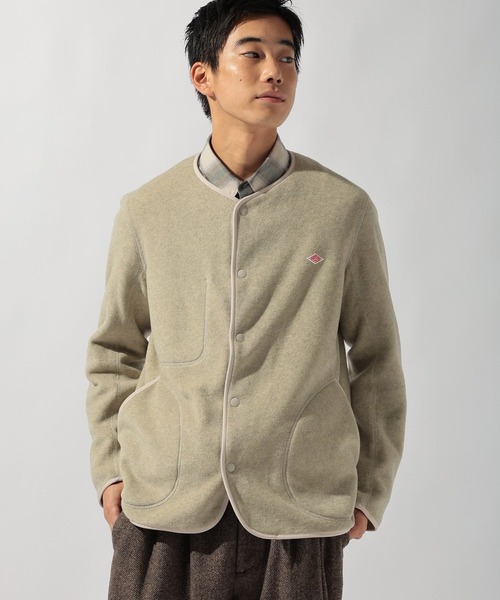 DANTON(ダントン)】FLEECE COLLARLESS JACKET（その他アウター