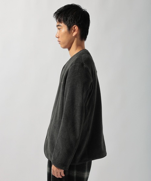 DANTON(ダントン)】FLEECE COLLARLESS JACKET（その他アウター