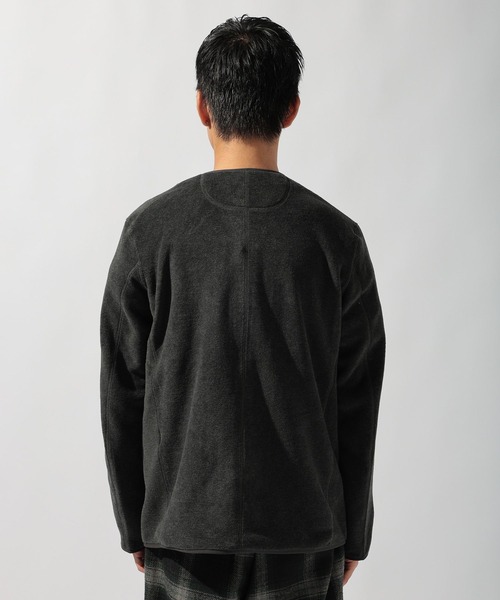 DANTON（ダントン）の「【DANTON(ダントン)】FLEECE COLLARLESS JACKET（その他アウター・メンズ・チャコール/アイボリー・MEDIUM/LARGE）」の11枚目の写真