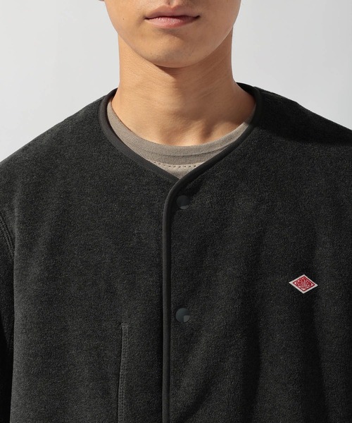 DANTON（ダントン）の「【DANTON(ダントン)】FLEECE COLLARLESS JACKET（その他アウター・メンズ・チャコール/アイボリー・MEDIUM/LARGE）」の13枚目の写真