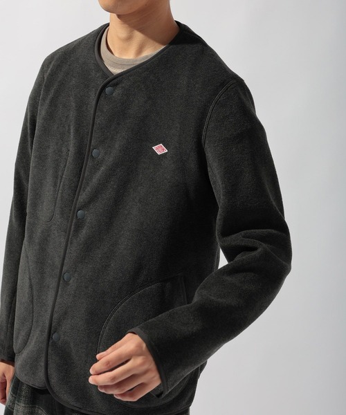 DANTON（ダントン）の「【DANTON(ダントン)】FLEECE COLLARLESS JACKET（その他アウター・メンズ・チャコール/アイボリー・MEDIUM/LARGE）」の14枚目の写真