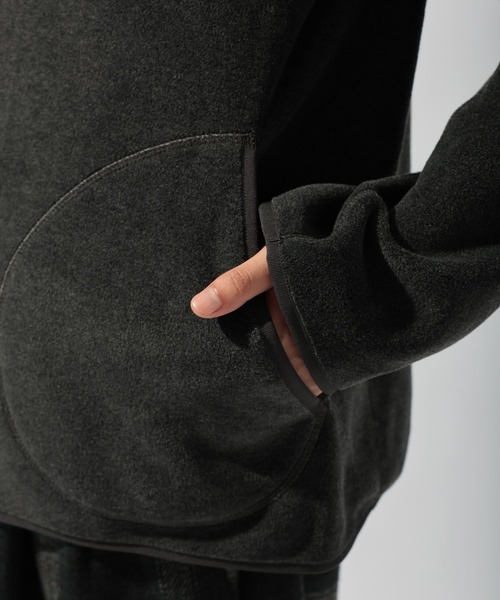 DANTON（ダントン）の「【DANTON(ダントン)】FLEECE COLLARLESS JACKET（その他アウター・メンズ・チャコール/アイボリー・MEDIUM/LARGE）」の16枚目の写真