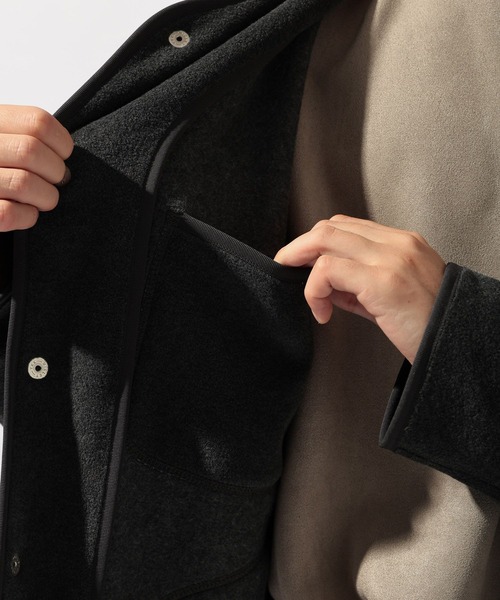 DANTON（ダントン）の「【DANTON(ダントン)】FLEECE COLLARLESS JACKET（その他アウター・メンズ・チャコール/アイボリー・MEDIUM/LARGE）」の17枚目の写真