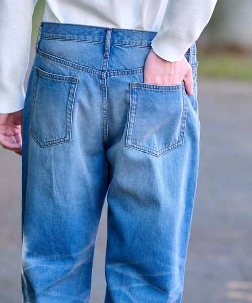 DRESSTERIOR（ドレステリア）の「10．6oz コンフォートワイドデニムパンツ（デニムパンツ・メンズ・ライトブルー・76/79/82/85）」の4枚目の写真