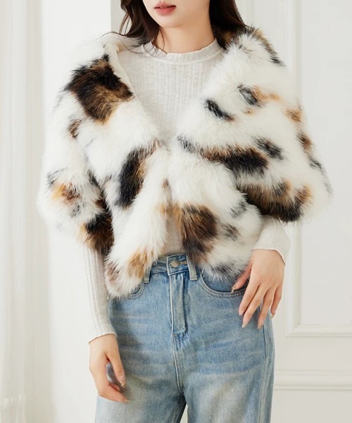 セール】ファーケープ ファーショール 防寒肩掛け（ストール