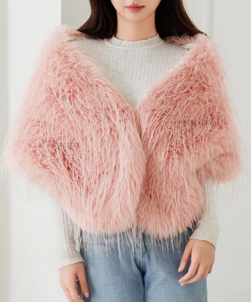 新品未使用　ファーケープ　ショール セール】ファーケープ ファーショール 防寒肩掛け（ストール