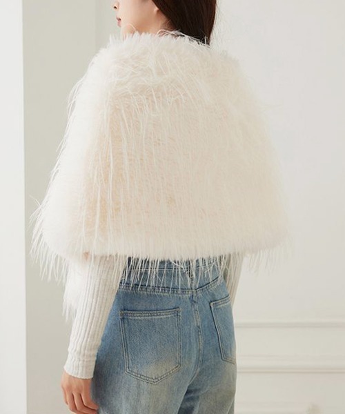 新品未使用　ファーケープ　ショール セール】ファーケープ ファーショール 防寒肩掛け（ストール