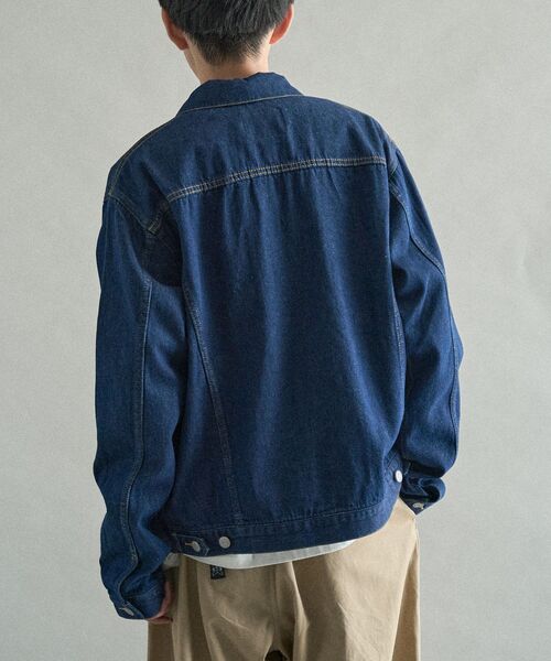 CRAFT STANDARD BOUTIQUE(クラフトスタンダードブティック)の「デニム ZIP UP ジャケット(デニムジャケット・メンズ・ライトインディゴブルー/グレー/インディゴブルー・S/M/L)」の13枚目の写真