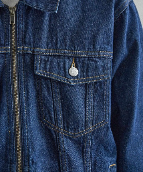 CRAFT STANDARD BOUTIQUE(クラフトスタンダードブティック)の「デニム ZIP UP ジャケット(デニムジャケット・メンズ・ライトインディゴブルー/グレー/インディゴブルー・S/M/L)」の9枚目の写真