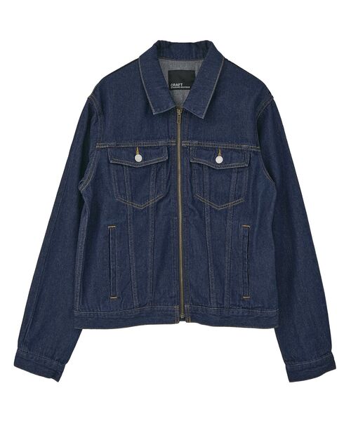 CRAFT STANDARD BOUTIQUE(クラフトスタンダードブティック)の「デニム ZIP UP ジャケット(デニムジャケット・メンズ・ライトインディゴブルー/グレー/インディゴブルー・S/M/L)」の16枚目の写真