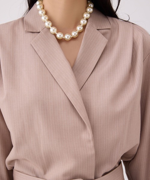 セール】テーラードシャツロンパース（つなぎ/オールインワン）｜EIMY