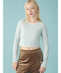 FURFUR | ロゴ刺繍テレコトップス(Tシャツ/カットソー)