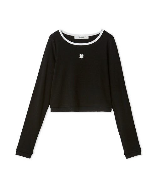 FURFUR（ファーファー）の「ロゴ刺繍テレコトップス（Tシャツ/カットソー・レディース・ミント/レッド/ホワイト/ブラック・F）」の3枚目の写真