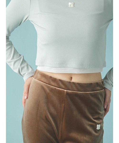 FURFUR（ファーファー）の「ロゴ刺繍テレコトップス（Tシャツ/カットソー・レディース・ミント/レッド/ホワイト/ブラック・F）」の9枚目の写真