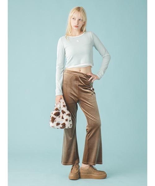 FURFUR（ファーファー）の「ロゴ刺繍テレコトップス（Tシャツ/カットソー・レディース・ミント/レッド/ホワイト/ブラック・F）」の10枚目の写真