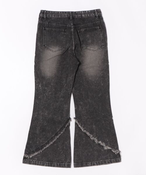 NO WAY(ノーウェイ)の「/リメイク風クラッシュデニムパンツ/(デニムパンツ・メンズ・ブラック・LARGE/MEDIUM)」の2枚目の写真
