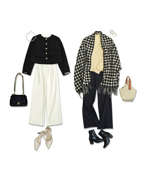 DAY CLOSET(デイ クローゼット)の「華やかネックライン。長袖フリルネックリブニットトップス レディース(ニット/セーター・レディース・グレイッシュベージュ/ネイビー/キャメル/キナリ/グレー/ホワイト/ブラック・FREE)」の15枚目の写真