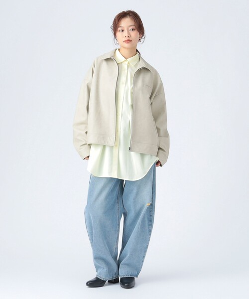 BEAMS HEART(ビームスハート)の「フェイクレザー ジップ ブルゾン(ブルゾン・レディース・ブラウン系その他2/ブラック・MEDIUM/SMALL)」の8枚目の写真