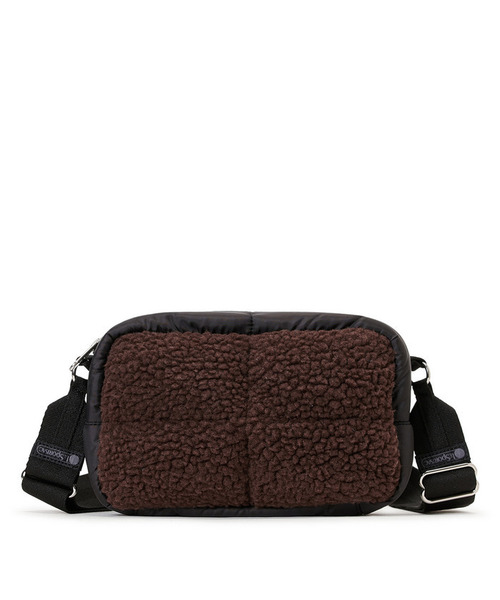 LeSportsac(レスポートサック)の「PUFFY CUBE CROSSBODY ダークチョコレートシェルパ(ショルダーバッグ・レディース・ブラウン・FREE)」の9枚目の写真