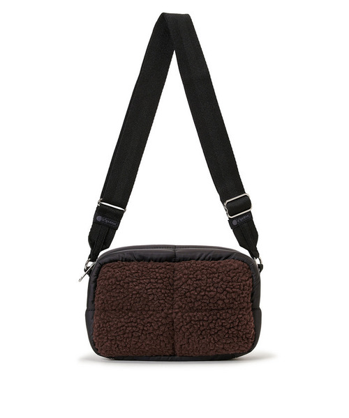 LeSportsac(レスポートサック)の「PUFFY CUBE CROSSBODY ダークチョコレートシェルパ(ショルダーバッグ・レディース・ブラウン・FREE)」の4枚目の写真