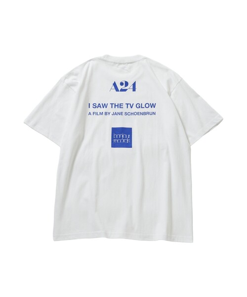 bonjour records（ボンジュールレコーズ）の「A24 for bonjour records 『I Saw The TV Glow』Exclusive T-shirt（Tシャツ/カットソー・レディース・ブラック/ホワイト/ホワイト系その他/ホワイト系その他2・L/M/XL）」の7枚目の写真