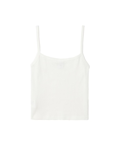 A BATHING APE（アベイシングエイプ）の「BABY DOPPY BADGE POINTELLE CAMISOLE（キャミソール・レディース・ブラック/アイボリー・X-SMALL/SMALL）」の3枚目の写真