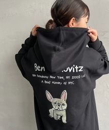 Ben Lenovitz（ベンレノビッツ）の「[BEN LENOVITZ/ベン レノビッツ] ワンポイント刺繍 DOG バックプリントスウェットパーカー（スウェット）」