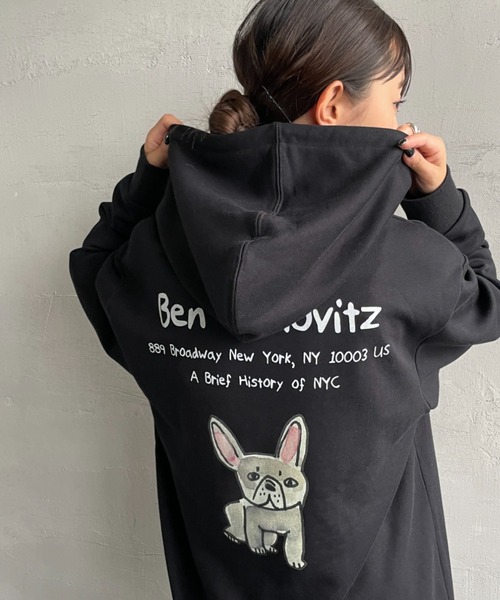 BEN LENOVITZ/ベン レノビッツ] ワンポイント刺繍 DOG バックプリント