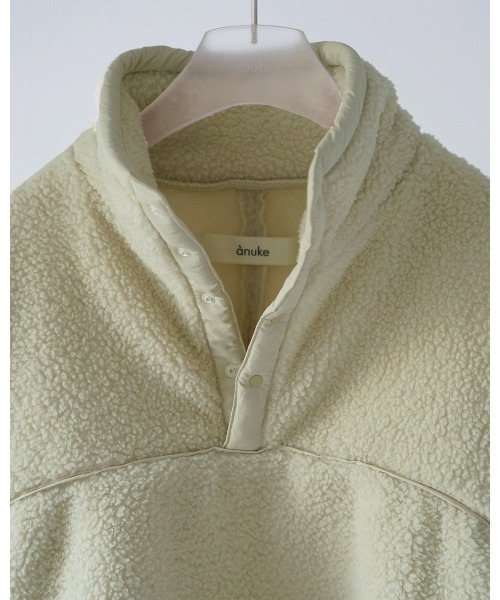 anuke（アンヌーク）の「anuke Boa Blouson（ブルゾン・レディース・グレー/オフホワイト・FREE）」の6枚目の写真