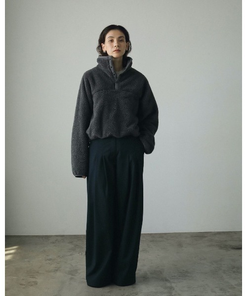 anuke（アンヌーク）の「anuke Boa Blouson（ブルゾン・レディース・グレー/オフホワイト・FREE）」の8枚目の写真