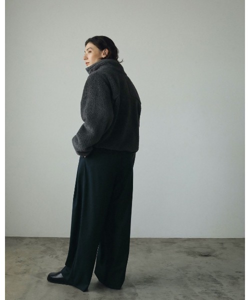 anuke（アンヌーク）の「anuke Boa Blouson（ブルゾン・レディース・グレー/オフホワイト・FREE）」の9枚目の写真