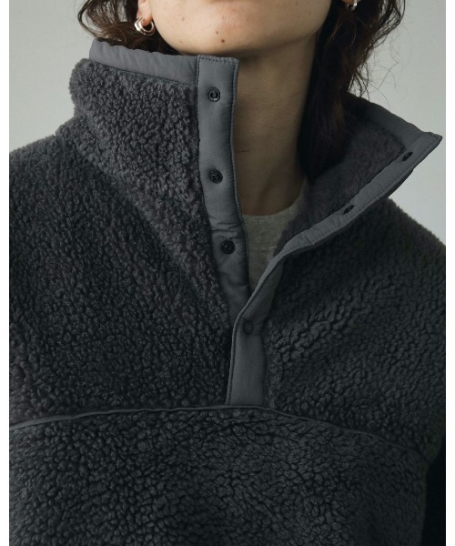 anuke（アンヌーク）の「anuke Boa Blouson（ブルゾン・レディース・グレー/オフホワイト・FREE）」の10枚目の写真