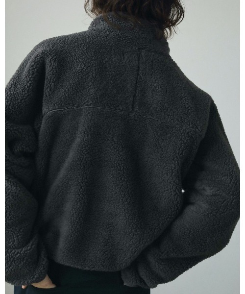 anuke（アンヌーク）の「anuke Boa Blouson（ブルゾン・レディース・グレー/オフホワイト・FREE）」の3枚目の写真