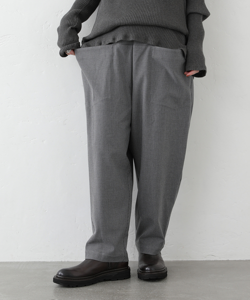 JOURNAL STANDARD LUXE（ジャーナルスタンダード　ラックス）の「TRツイル ポケパンツ（その他パンツ・レディース・グレー/ブラック・SMALL/MEDIUM）」の3枚目の写真