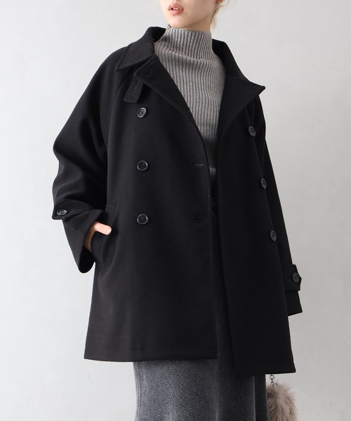 SpRay（スプレイ）の「ミドル丈丈トレンチコート（トレンチコート・レディース・アイボリー/ブラック・FREE）」の16枚目の写真